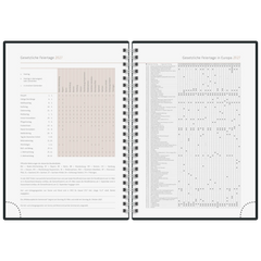 Buchkalender Premium Young Line 2027 „Yoga“ | A5, Papier