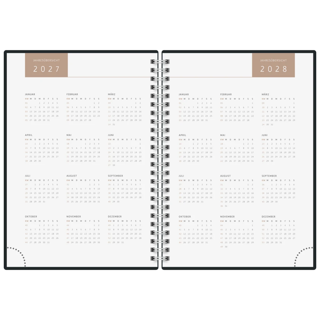 Buchkalender Premium Young Line 2027 „Future“ | A5, Karton
