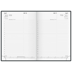 Buchkalender Mod. Chefplaner 2027 | A5, Kunststoff, weinrot