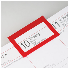 Buchkalender Premium Mod. Managerkalender TM 2027 | 20,5×26 cm, Leder, weinrot