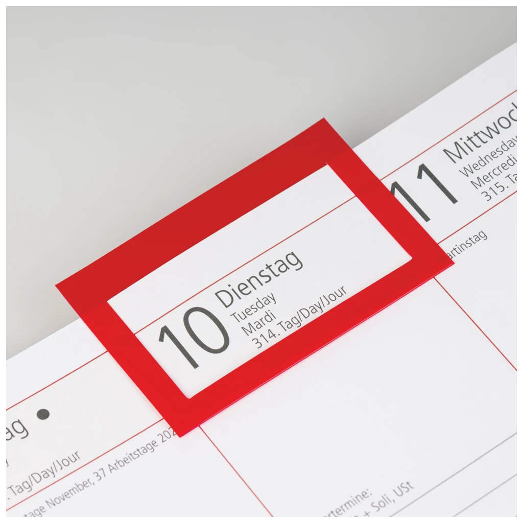 Buchkalender Premium Mod. Managerkalender TM 2027 | 20,5×26 cm, Leder, schwarz