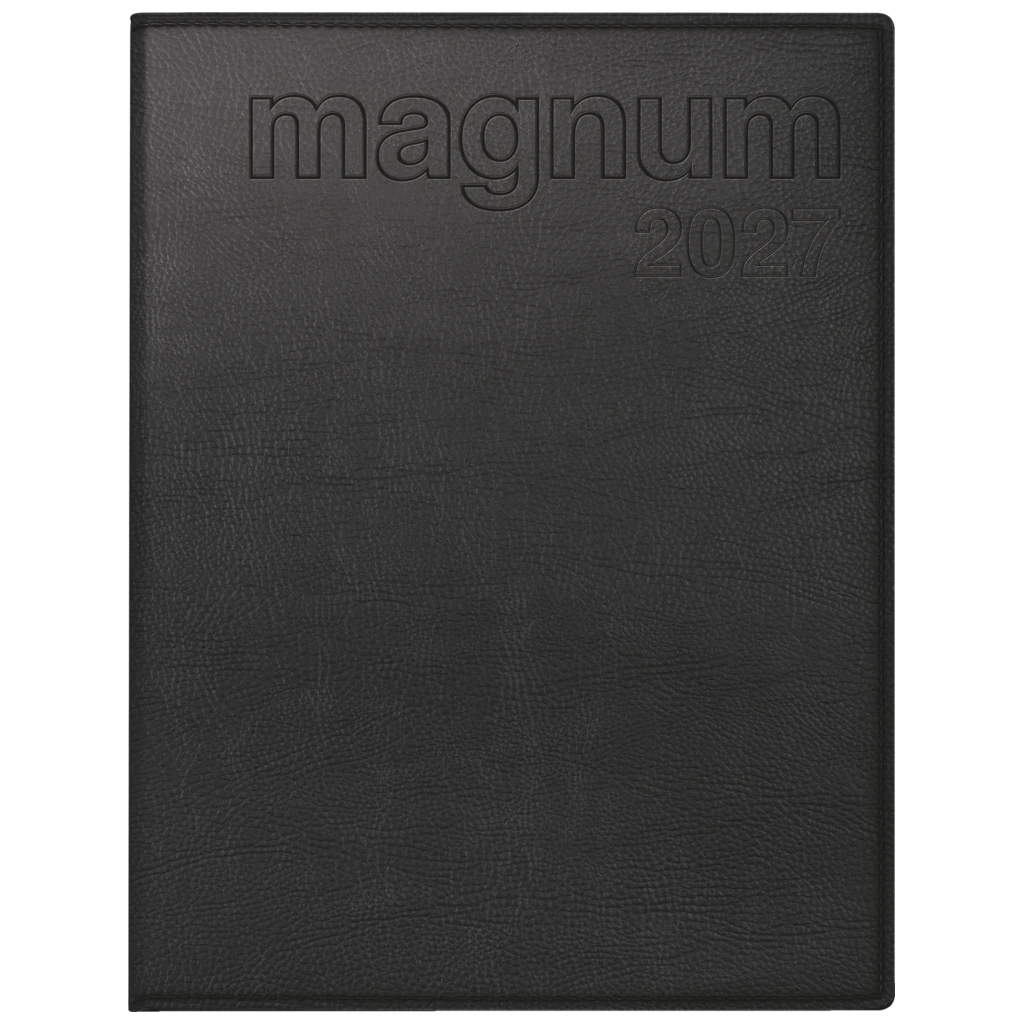 Buchkalender Mod. magnum 2027 | 18,3×24 cm, Kunstleder, schwarz