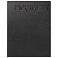 Buchkalender Mod. magnum 2027 | 18,3×24 cm, Kunstleder, schwarz