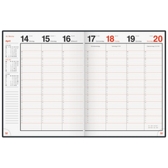 Buchkalender Mod. magnum 2027 | 18,3×24 cm, Kunststoff, blau