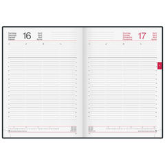 Buchkalender Mod. Conform 2027 | A4, Kunstleder, grau