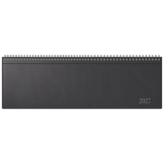 Querterminbuch Mod. futura 5 2027 | 42×13,7 cm, Kunststoff, schwarz