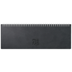 Querterminbuch Mod. ac-Wochenquerterminer 2027 | 30,7×10,5 cm, Kunstleder, schwarz