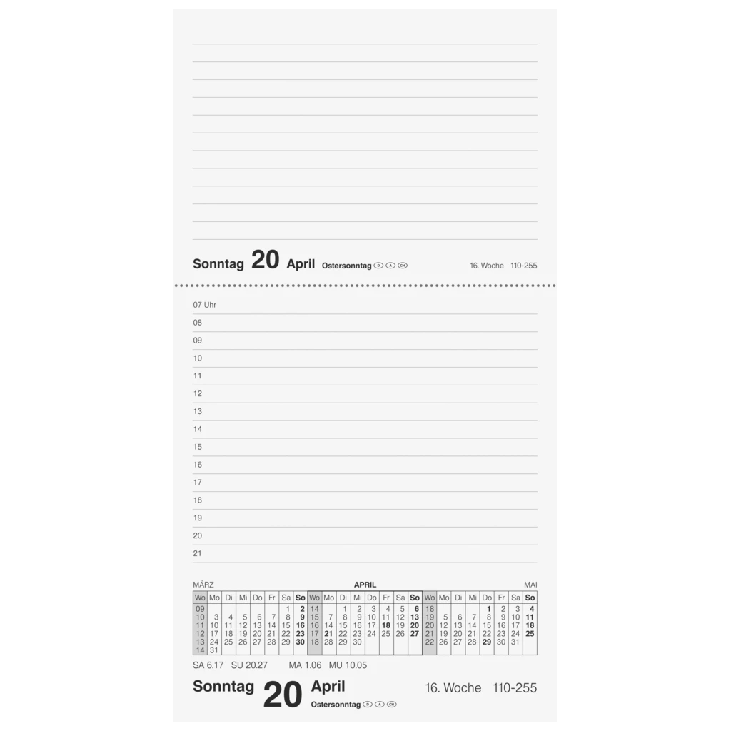 Vormerkbuch Mod. Merker 2027 | 10,8×20,1 cm, Kunststoff, dunkelrot