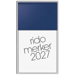 Vormerkbuch Mod. Merker 2027 | 10,8×20,1 cm, Kunststoff, dunkelblau