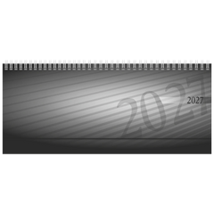 Querterminbuch Mod. septant 2027 | 30,5×10,5 cm, Kunststoff, anthrazit