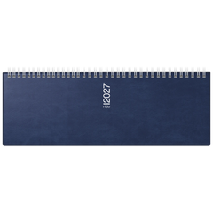Querterminbuch Mod. septant 2027 | 30,5×10,5 cm, Kunststoff, dunkelblau