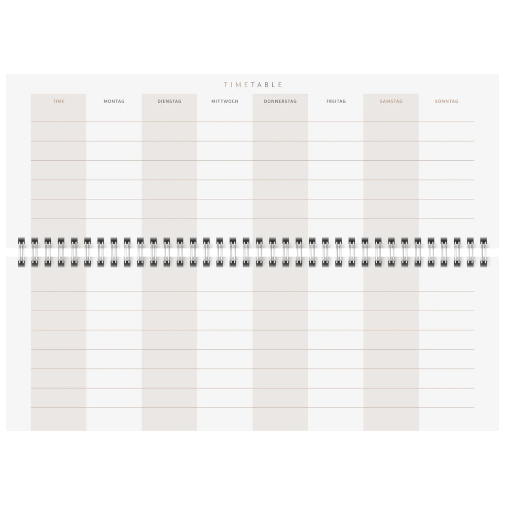 Querterminbuch Premium Young Line 2027 „Moon“ | 29,7×10,5 cm, Papier