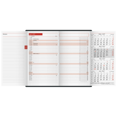 Taschenkalender Mod. TM 12 2027 | A6, Kunststoff, bordeaux