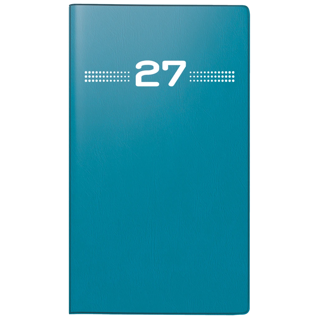 Taschenkalender Mod. Miniplaner d 15 2027 | A6, Kunststoff, petrol