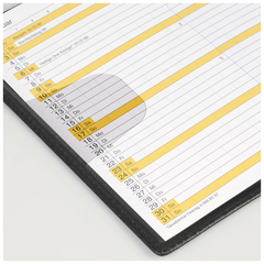 Taschenkalender Mod. Miniplaner d 15 2027 | A6, Kunststoff, schwarz
