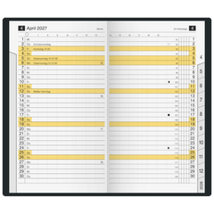 Taschenkalender Mod. M-Planer 2027 | A6, Kunststoff, bordeaux