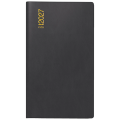 Taschenkalender Mod. M-Planer 2027 | A6, Kunststoff, schwarz