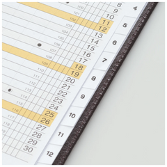 Taschenkalender Mod. M-Planer 2027 | A6, Kunststoff, schwarz