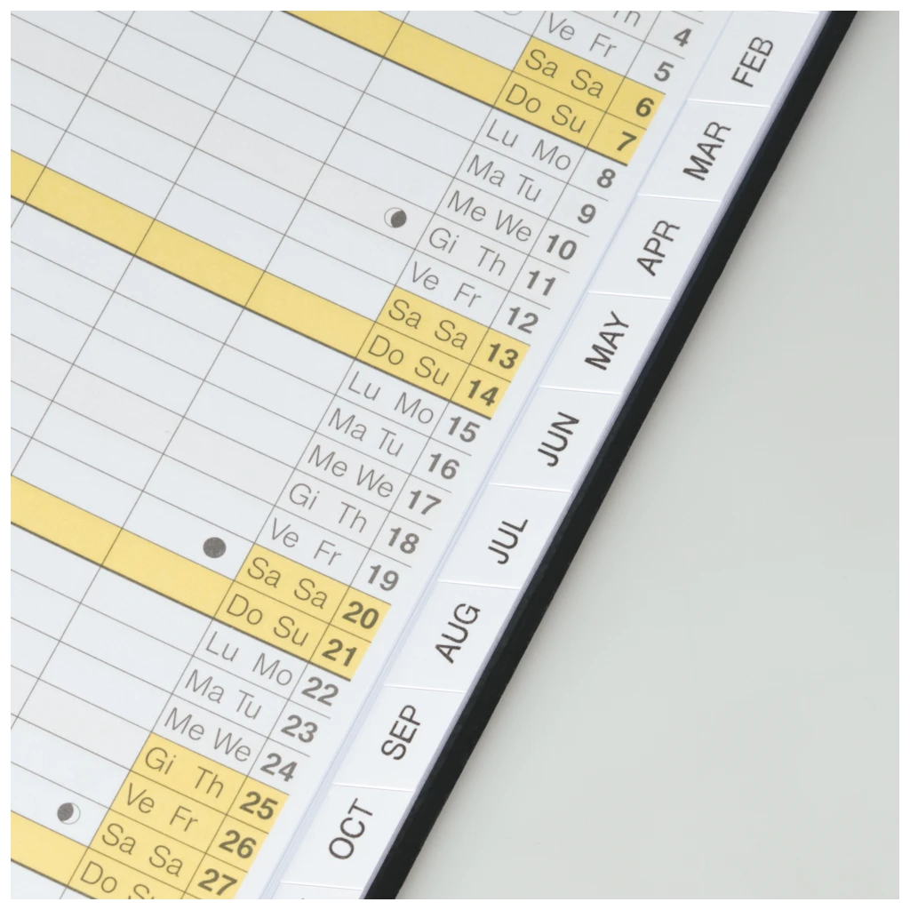 Taschenkalender Mod. uni-planer 2027 | A6, Kunststoff, schwarz