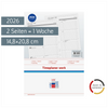 Wochenkalendarium Timeplaner Work 2026 | A5, schwarz