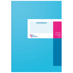 Kassenbuch | A4, 80 Seiten, Karton, magenta/hellblau