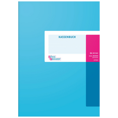Kassenbuch | A4, 80 Seiten, Karton, magenta/hellblau