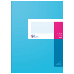 Spaltenbuch mit Kopfleiste | A4, 80 Seiten, 6 Spalten, Karton, magenta/hellblau