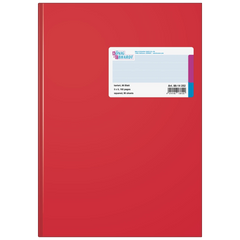 Geschäftsbuch | A4, 192 Seiten, kariert, Kunststoff, rot