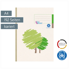 Geschäftsbuch | A4, 192 Seiten, kariert, Karton