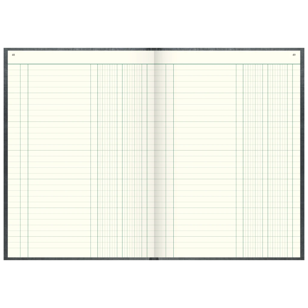 Spaltenbuch | A4, 192 Seiten, mit Seitenzahlen, 2 Spalten, Kunststoff, grau