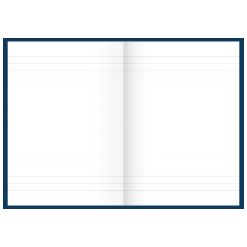 Geschäftsbuch | A5, 192 Seiten, liniert, Kunststoff, blau