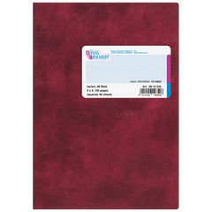 Geschäftsbuch | A5, 192 Seiten, kariert, Kunststoff, rot