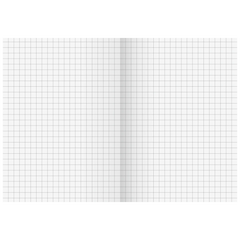 Geschäftsbuch | A6, 64 Seiten, kariert, Karton, magenta/hellblau