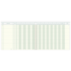 Amerikanisches Journal | 348×255 mm, 96 Seiten, Konten-Journal, Karton, magenta/hellblau