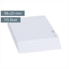 Zettelblock kariert | 170 Blatt