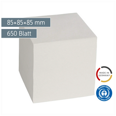 Zettelwürfel Recycling | 650 Blatt, grau